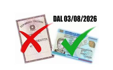 Scadenza validità carta di identità cartacea dal 03/08/2026